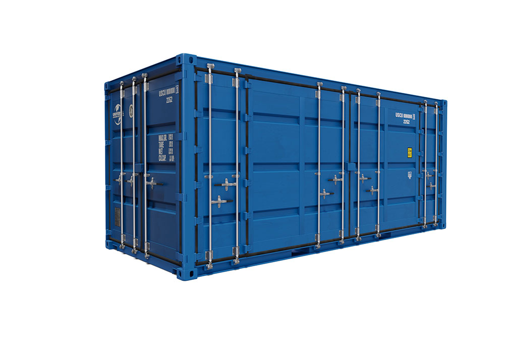 Full side access container