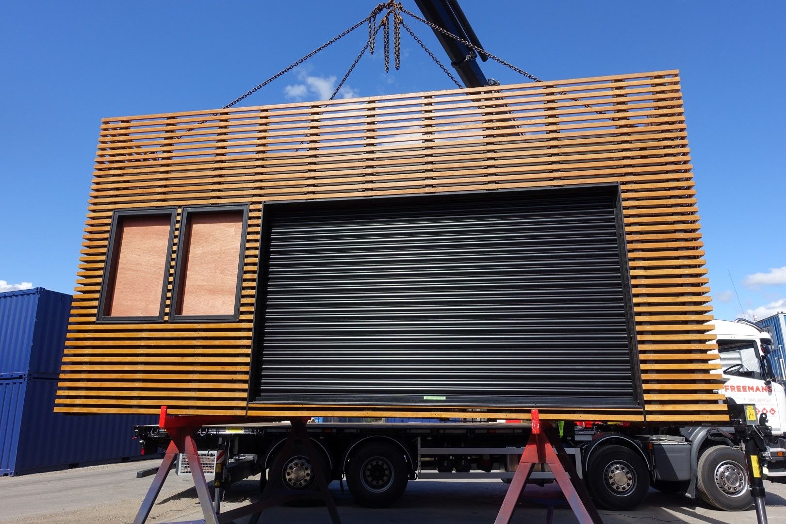 converted shipping container