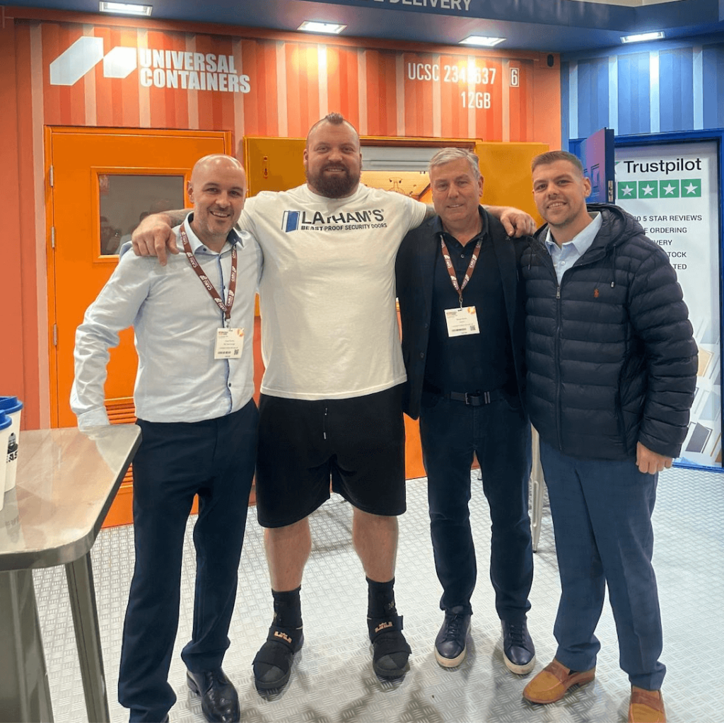 Eddie Hall and Axion Path Containers  team